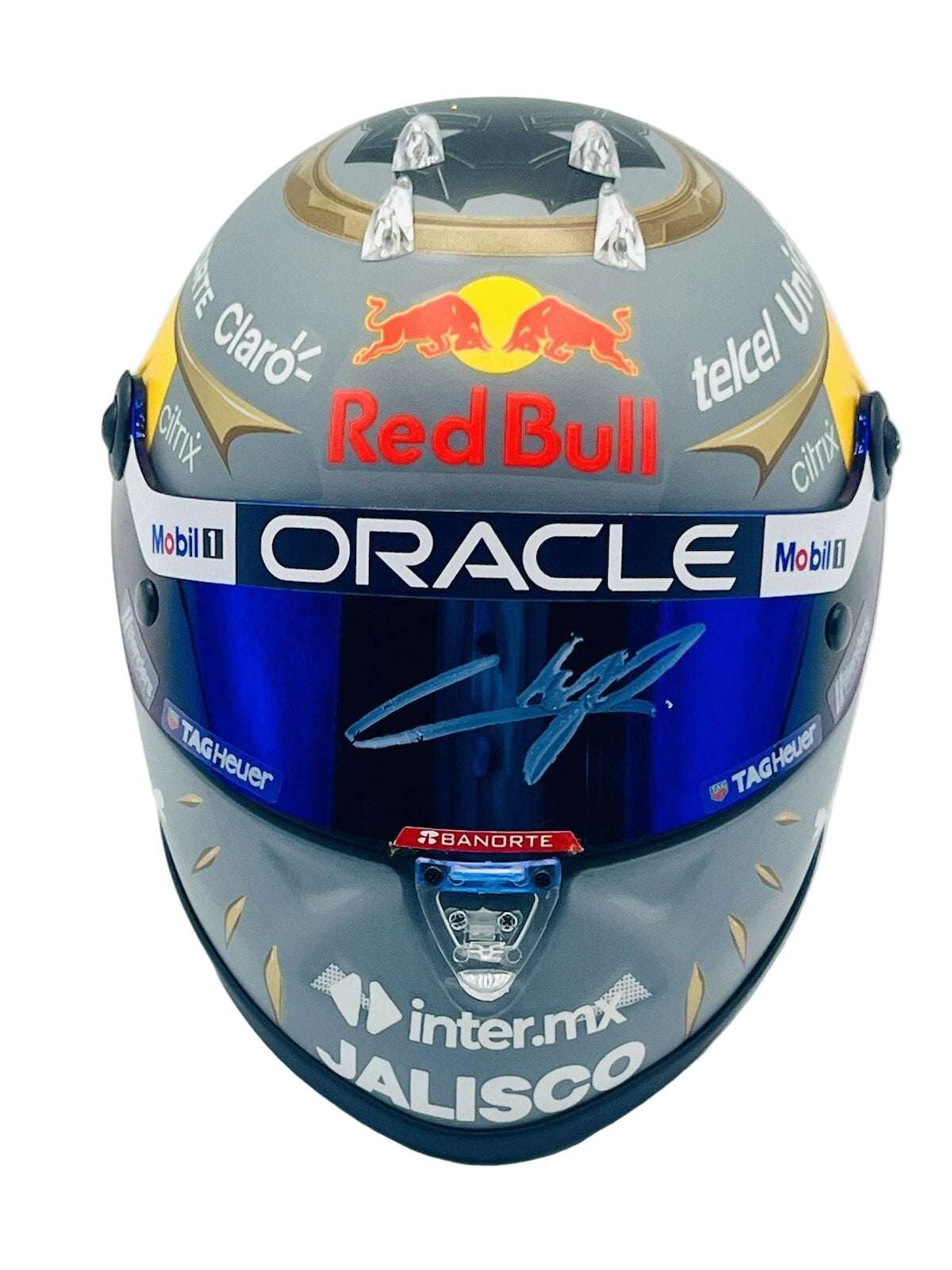 Checo Pérez – Signed Racing Mini Helmet
